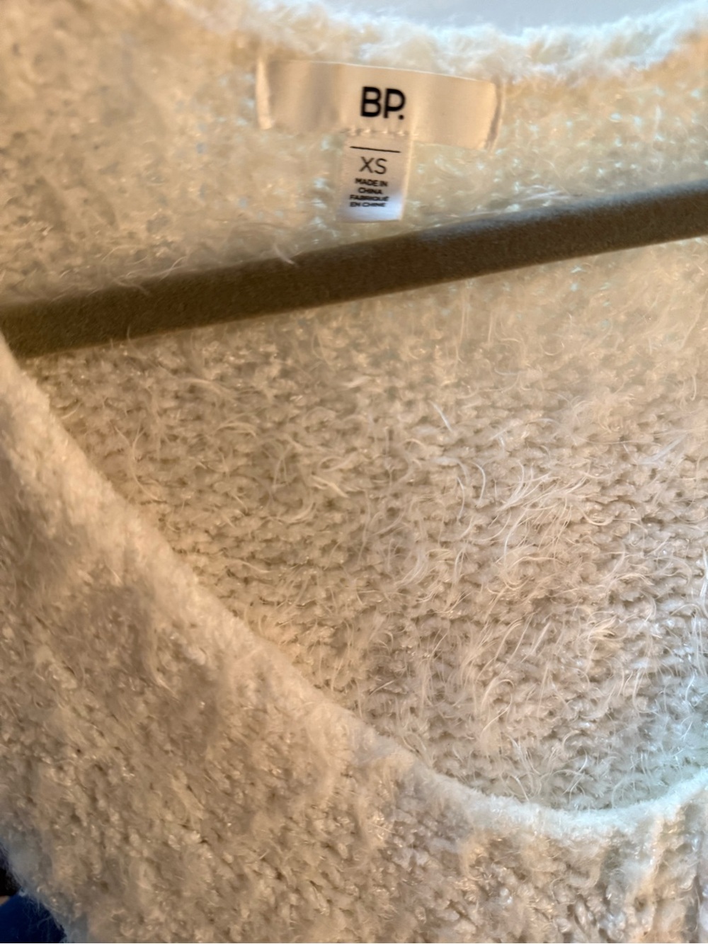 bp Cream V-Neck Textured Knit Sweater - Picture 3 of 3